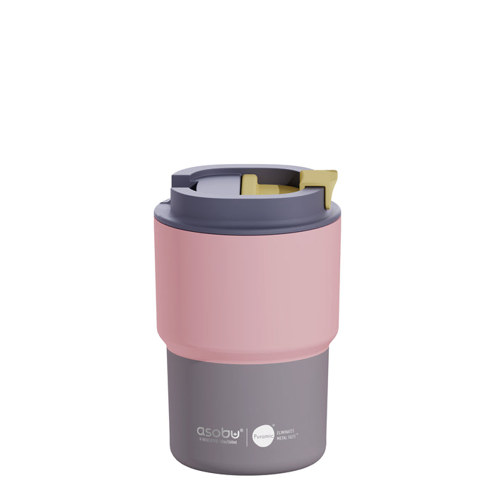 Cana termos cu interior ceramic - Coffe Expres - Special Edition - Pastel Peach - Asobu