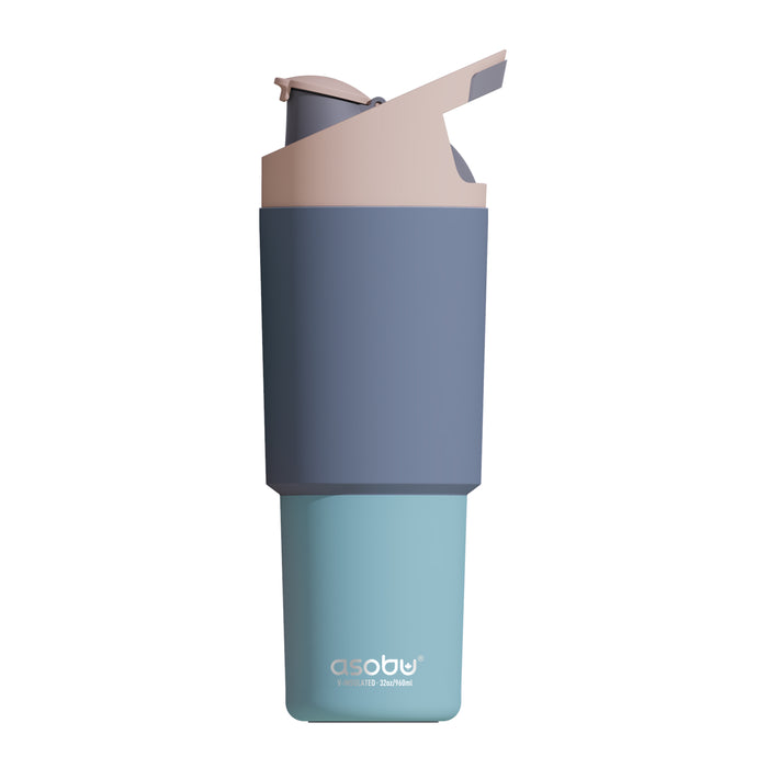 Sticla termos cu invels ceramic in interior Cosmic - Editie speciala - Pastel Blue - Asobu