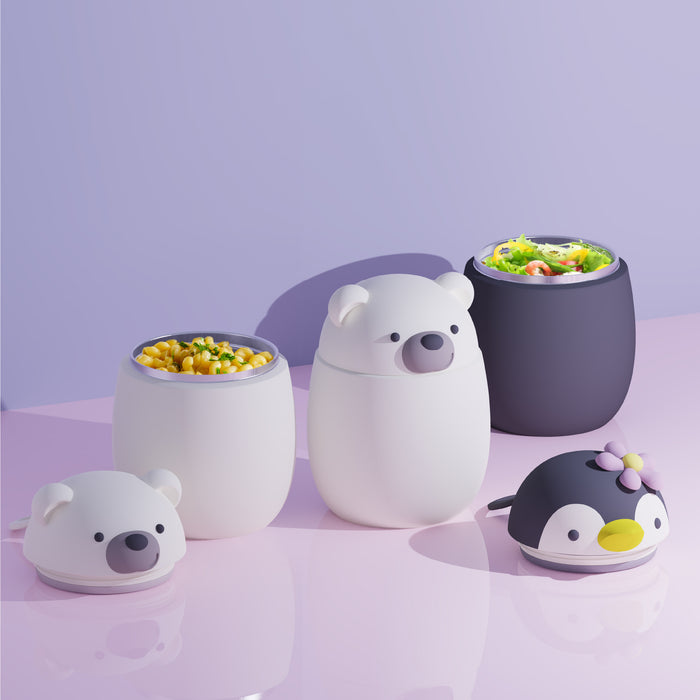 Recipient termos Bestie - 600 ml - Bear - Asobu