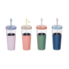 Cana termos 2 IN 1cu izolare tripla - MARINA - Pastel Peach - Asobu