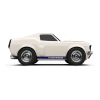 Masinuta - RACING CAR - FORD Mustang Ivory White - Baghera