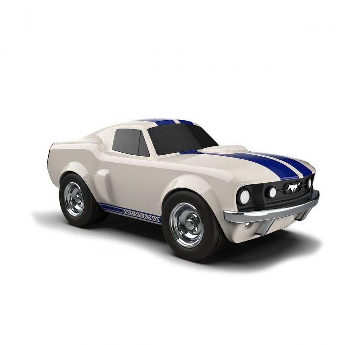 Masinuta - RACING CAR - FORD Mustang Ivory White - Baghera