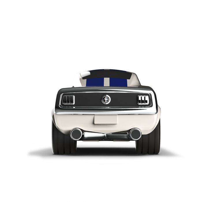 Masinuta - RACING CAR - FORD Mustang Ivory White - Baghera