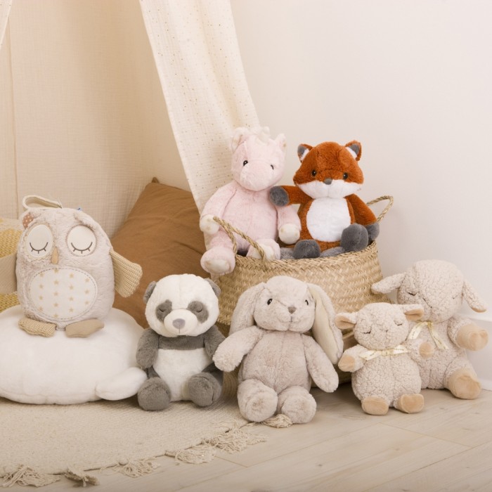 Jucarie de plus cu white noise si senzor de miscare - Nighty Night Owl - Cloud b