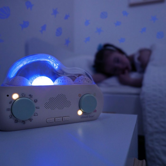 Lampa de veghe cu proiectii luminoase si povesti audio - My first dream box - EN/SP - Cloud b