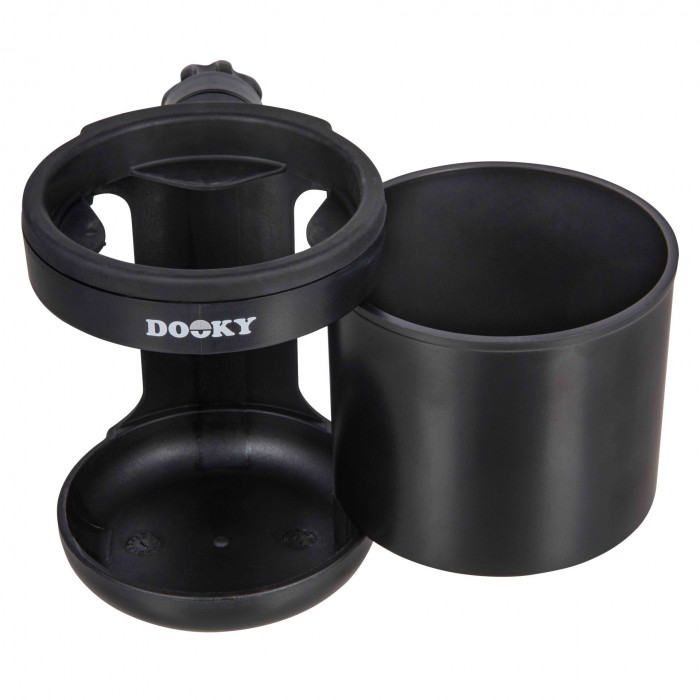 Suport universal pentru gustare si sticla pentru carucior - Black - Dooky
