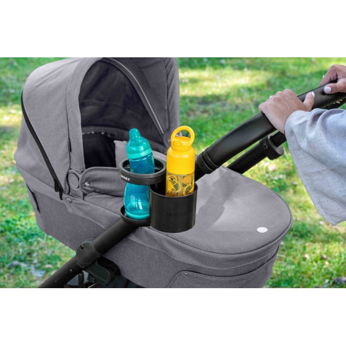 Suport universal pentru gustare si sticla pentru carucior - Black - Dooky