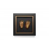 Kit amprenta 3D pentru bebelusi cu rama de lemn - Black Bronze - HAPPY HANDS - Dooky