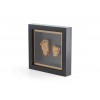Kit amprenta 3D pentru bebelusi cu rama de lemn - Black Bronze - HAPPY HANDS - Dooky