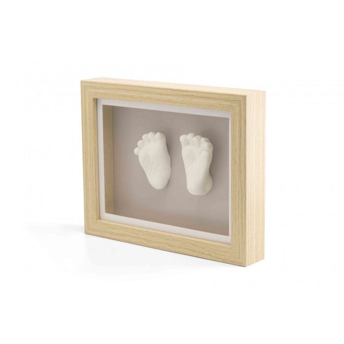 Kit amprenta 3D pentru bebelusi cu rama de lemn - HAPPY HANDS - Dooky