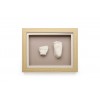 Kit amprenta 3D pentru bebelusi cu rama de lemn - HAPPY HANDS - Dooky