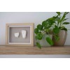 Kit amprenta 3D pentru bebelusi cu rama de lemn - HAPPY HANDS - Dooky