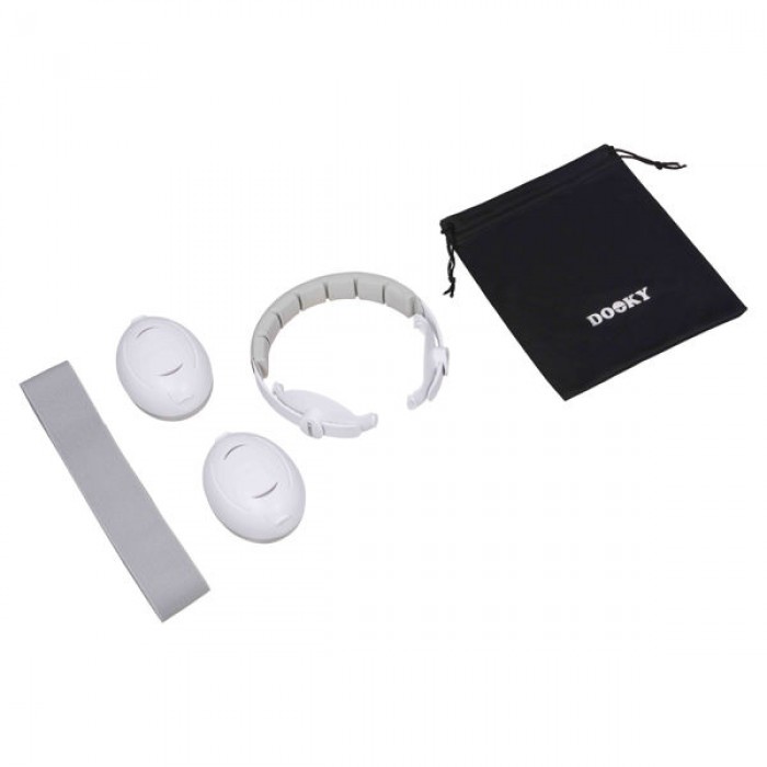 Casti antifonice 2 in 1 - White - Dooky