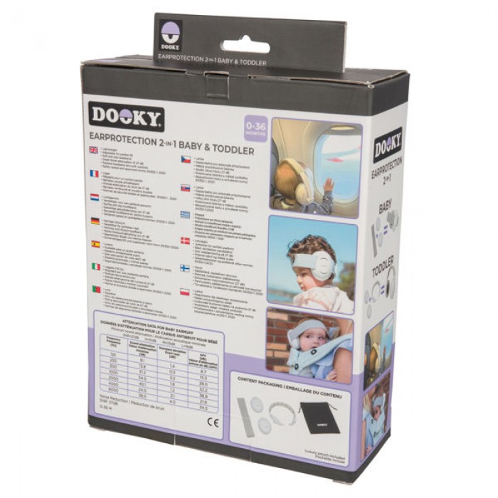 Casti antifonice 2 in 1 - White - Dooky