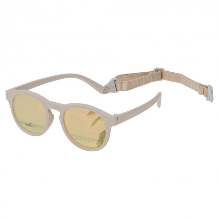Ochelari de soare pentru bebelusi cu curea ajustabila - Hawaii Beige - Dooky