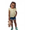 Ochelari de soare pentru bebelusi cu curea ajustabila - Hawaii Beige - Dooky