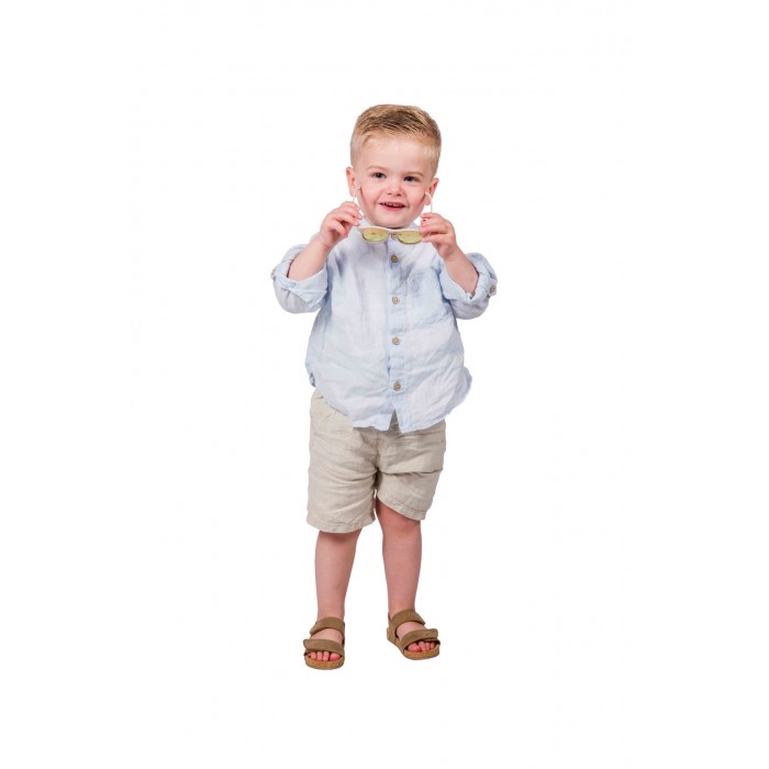 Ochelari de soare pentru bebelusi cu curea ajustabila - Hawaii Beige - Dooky
