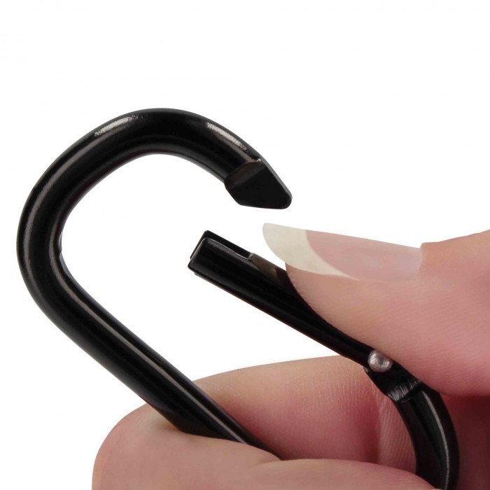 Cleme universale pentru carucior - Set 2 buc - Black - Dooky