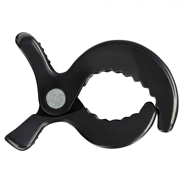 Cleme universale pentru carucior - Set 3 bucati - Black - Dooky