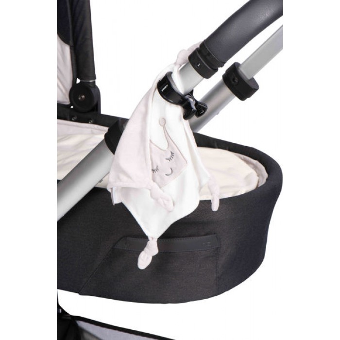 Cleme universale pentru carucior - Set 3 bucati - Black - Dooky