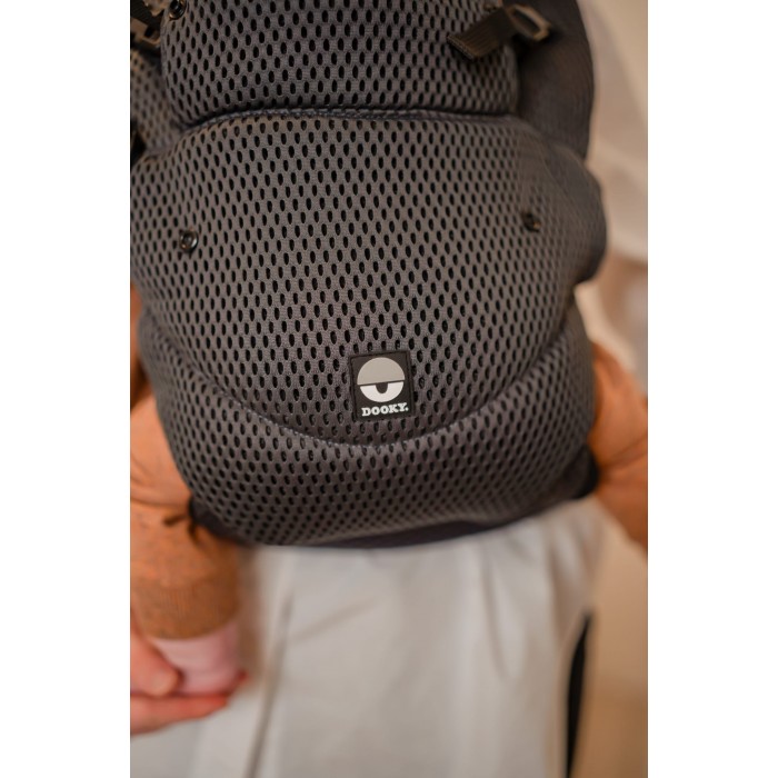 Marsupiu ergonomic pentru bebelusi - Black - Dooky