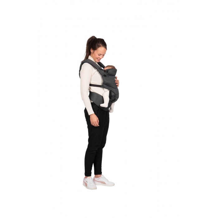 Marsupiu ergonomic pentru bebelusi - Black - Dooky
