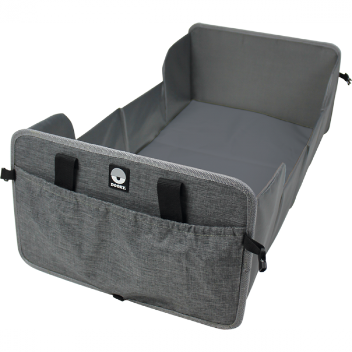 Landou pliabil pentru bebelusi - Grey Melange - Dooky