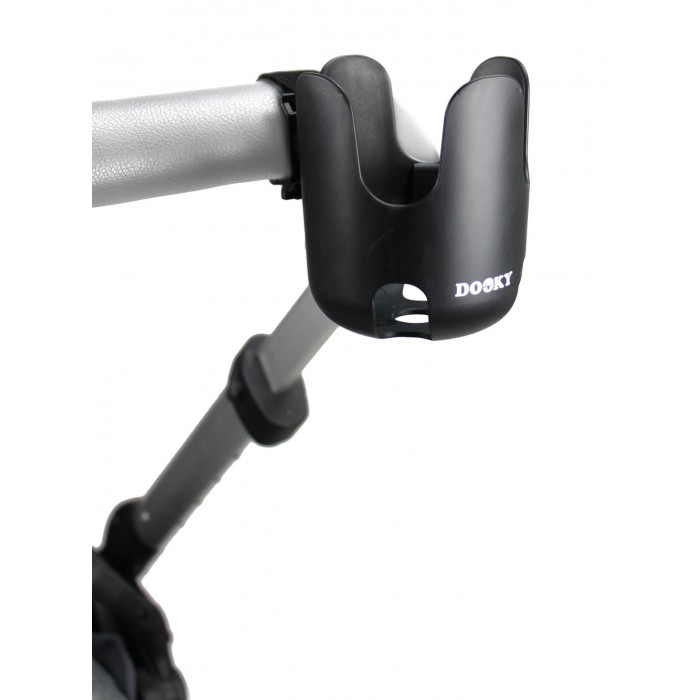Suport universal de sticla pentru carucior  - Black - Dooky