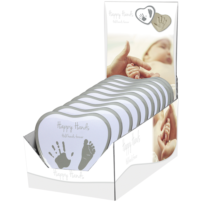 Kit amprenta 2D pentru bebelusi - Cutie Inimioara - Dooky