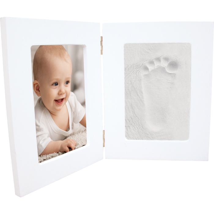 Rama foto dubla XL cu kit amprenta 2D - Happy Hands - Dooky