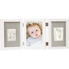 Rama foto tripla cu kit amprenta 2D - Happy Hands Baby - Dooky