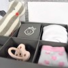 Cutie pentru amintirile bebelusului cu kit amprenta 2D - Triple Frame White - Dooky