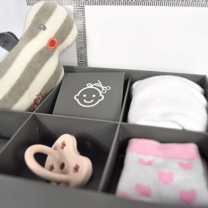 Cutie pentru amintirile bebelusului cu kit amprenta 2D - Triple Frame White - Dooky