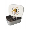 Caserola din otel inoxidabil cu capac din silicon - Girafe Natural - Kikadu Truly Organic