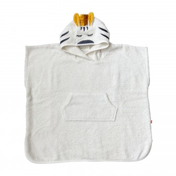 Poncho pentru baie din bumbac organic - Zebra - Kikadu Truly Organic Poncho pentru baie din bumbac organic - Zebra - Kikadu Truly Organic