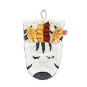Manusa pentru baie din bumbac organic - Zebra - Kikadu Truly Organic