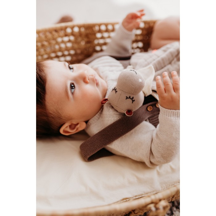 Doudou comforter din muselina din bumbac organic - Hippo - Kikadu Truly Organic