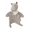 Doudou comforter din muselina din bumbac organic - Hippo - Kikadu Truly Organic