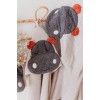 Poncho pentru baie din bumbac organic - Hipopotam - Kikadu Truly Organic