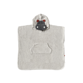 Poncho pentru baie din bumbac organic - Hipopotam - Kikadu Truly Organic Poncho pentru baie din bumbac organic - Hipopotam - Kikadu Truly Organic