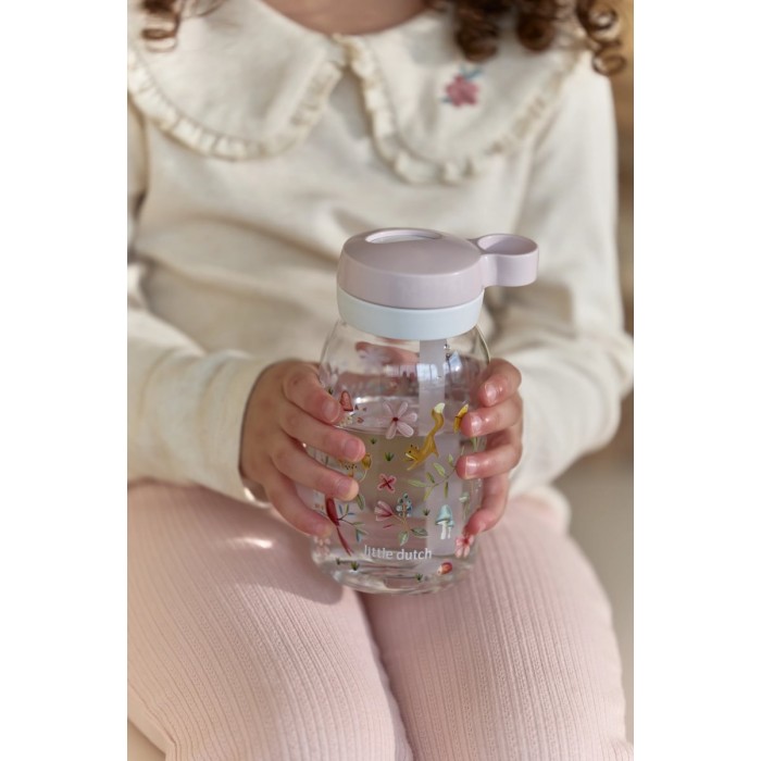 Sticla de apa cu pai - 450 ml - Fairy Wanders - Little Dutch