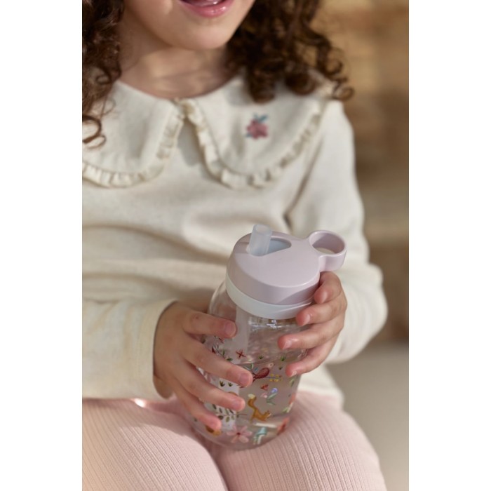 Sticla de apa cu pai - 450 ml - Fairy Wanders - Little Dutch