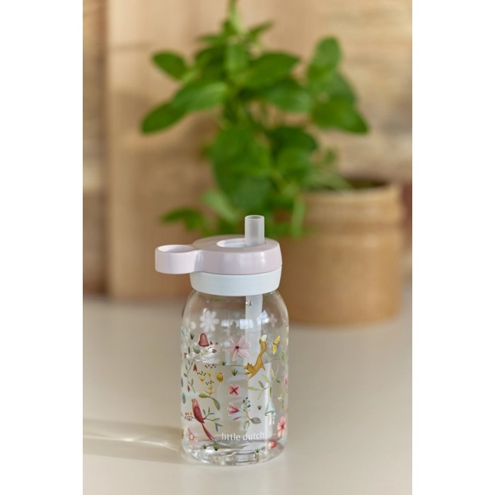 Sticla de apa cu pai - 450 ml - Fairy Wanders - Little Dutch