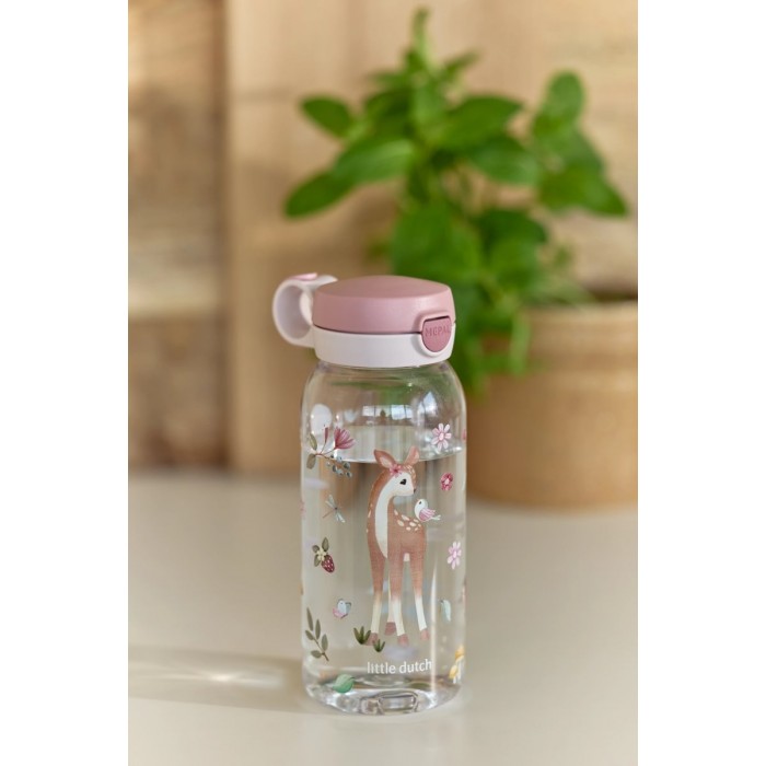 Sticla de apa cu capac flip Campus - 600 ml - Fairy Garden - Mepal
