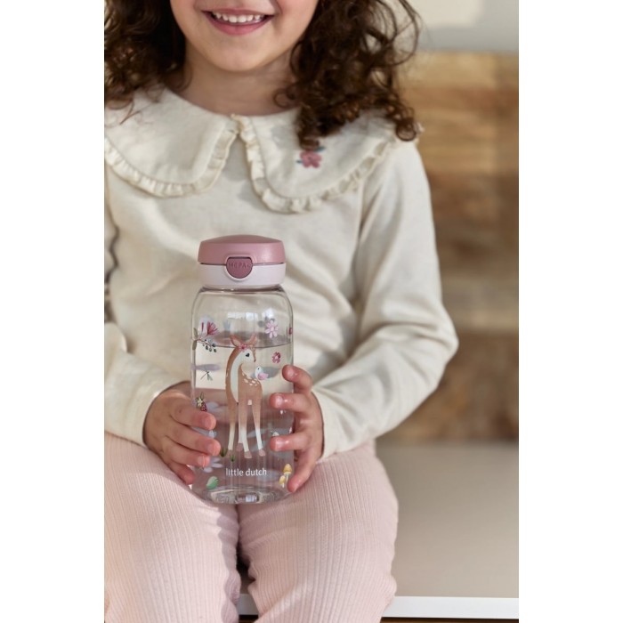 Sticla de apa cu capac flip Campus - 600 ml - Fairy Garden - Mepal