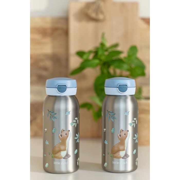 Sticla termos cu capac flip - 500 ml - Forest Friends - Little Dutch