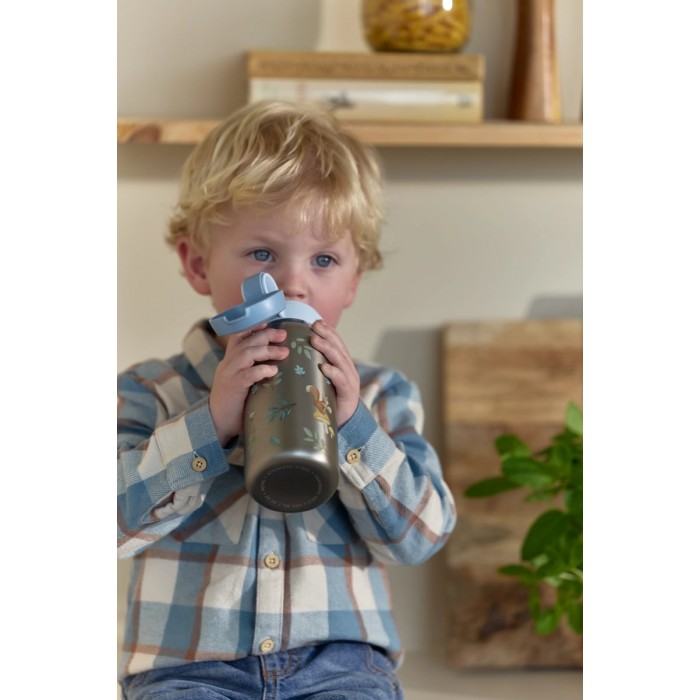 Sticla termos cu capac flip - 500 ml - Forest Friends - Little Dutch