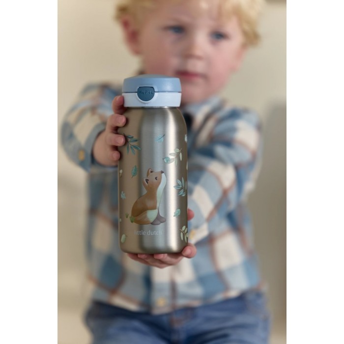 Sticla termos cu capac flip - 500 ml - Forest Friends - Little Dutch