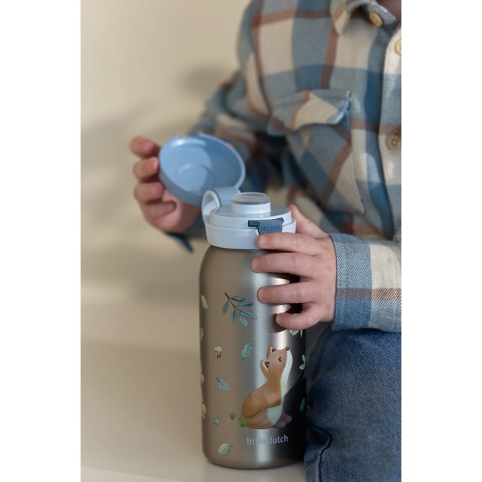 Sticla din inox cu capac flip - 600 ml - Forest Friends - Little Dutch