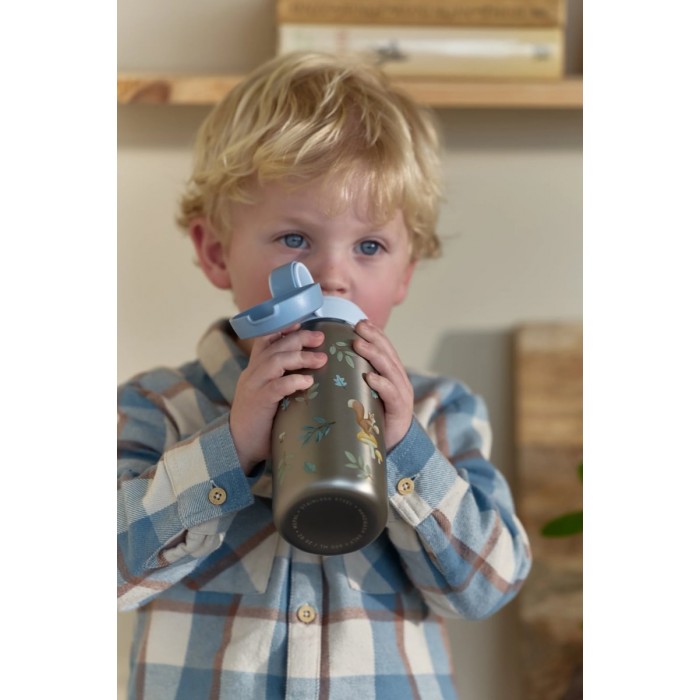 Sticla din inox cu capac flip - 600 ml - Forest Friends - Little Dutch